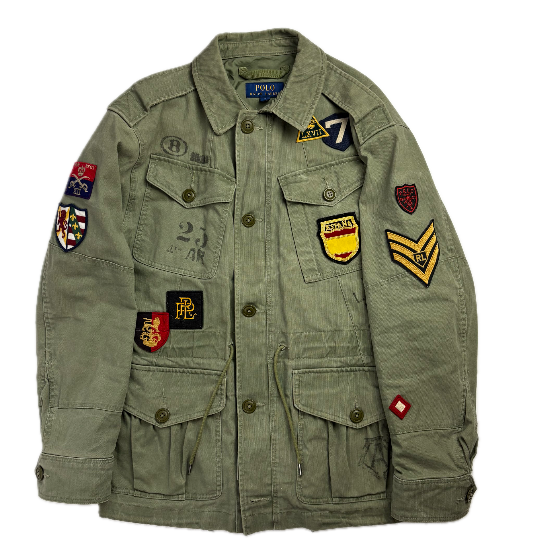 Polo Ralph Lauren SEC 21E Regiment Patches Military Parka Jacket  - S