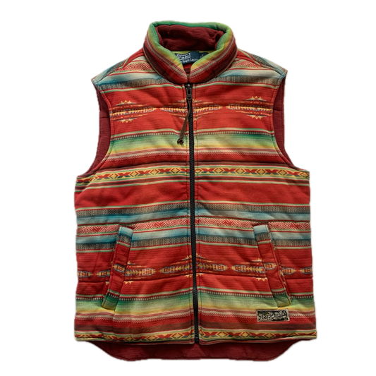 Polo Ralph Lauren Serape Aztec Body Warmer Gilet Vest Southwestern - M