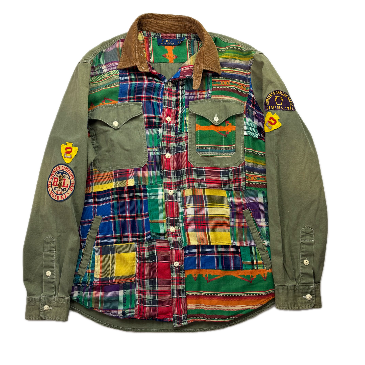 Polo Ralph Lauren Sportsman Wildlife Patch Patchwork  Shirt - XL