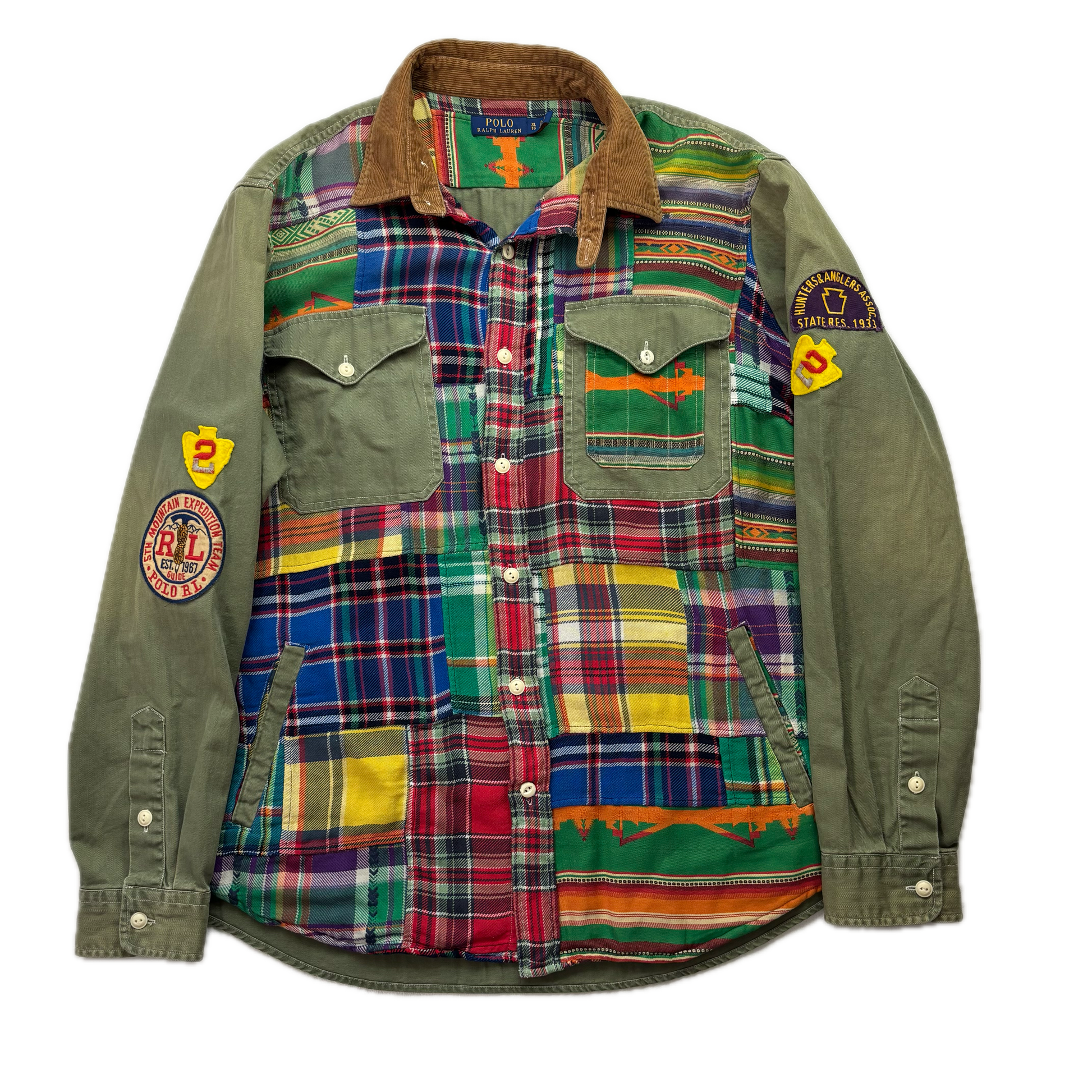 Polo Ralph Lauren Sportsman Wildlife Patch Patchwork  Shirt - XL