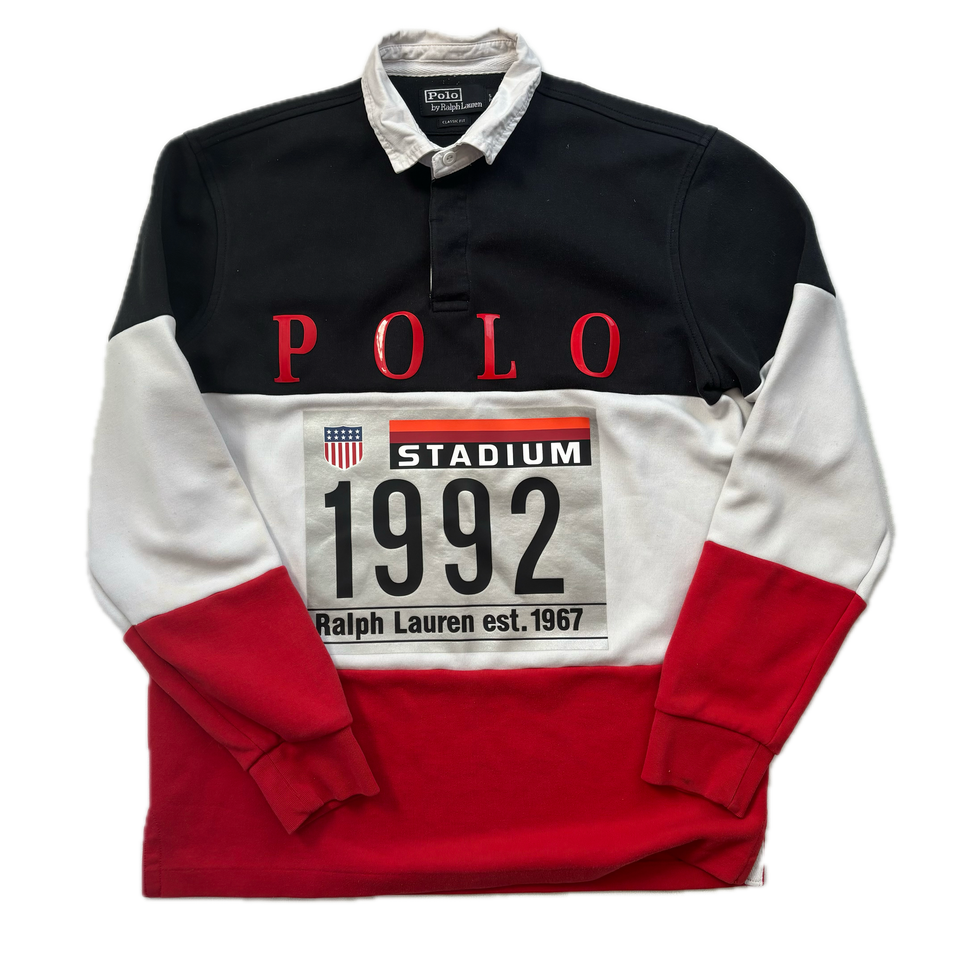 Polo Ralph Lauren Stadium 1992 Rugby Shirt Retro - S
