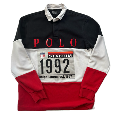 Polo Ralph Lauren Stadium 1992 Rugby Shirt Retro - S