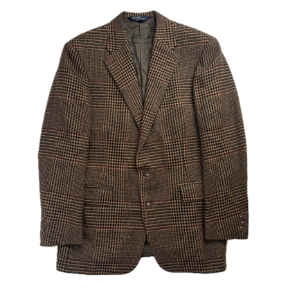 Polo Ralph Lauren Tan Brown Glen Plaid Blazer (Wool) - 38R
