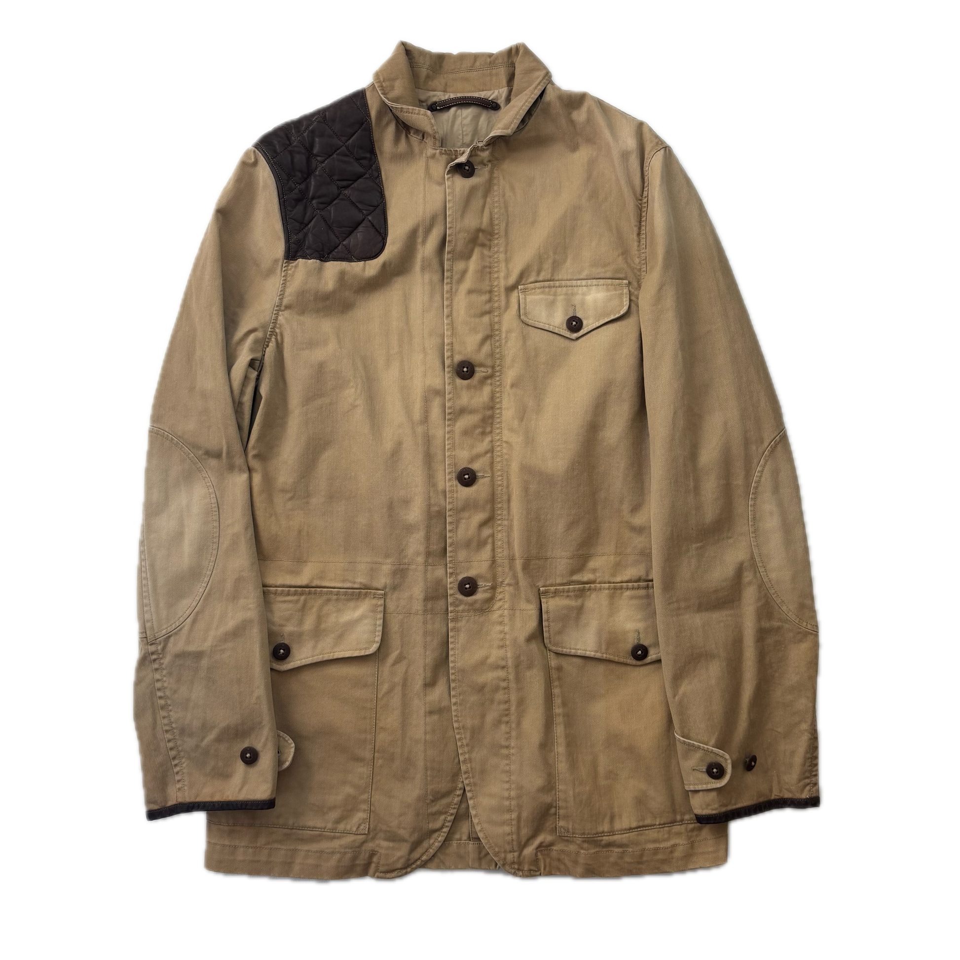 Polo Ralph Lauren Tan Hunting Jacket Shooting Chore Coat - M