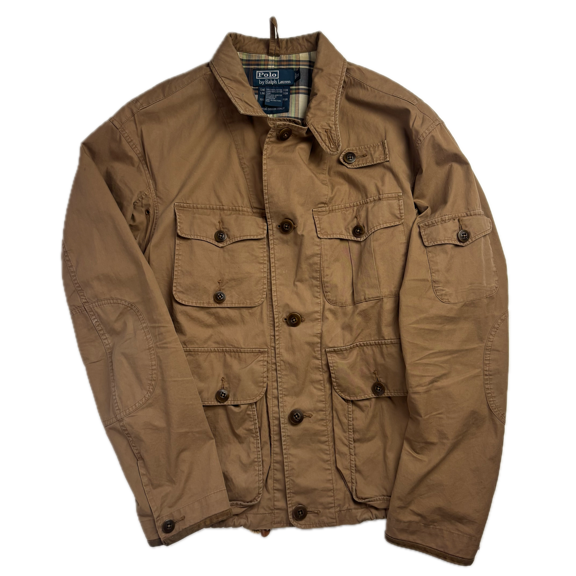 Polo Ralph Lauren Tan Wading Utility Cargo Jacket - S