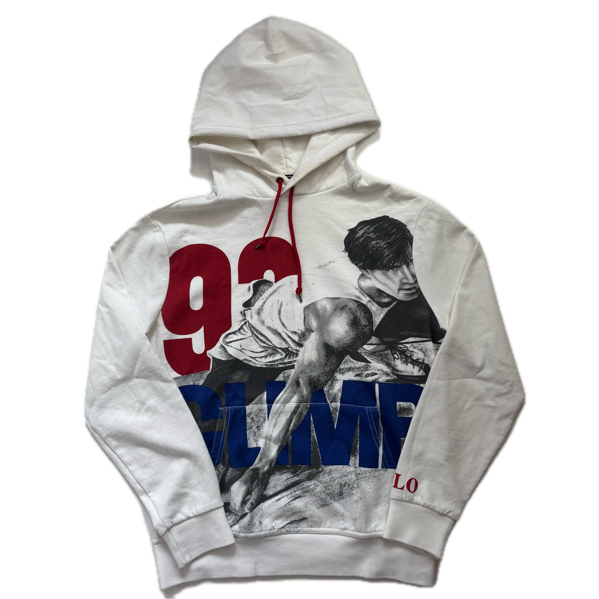 Polo Ralph Lauren White 93 Climb Graphic Hoodie Retro - S – LORD