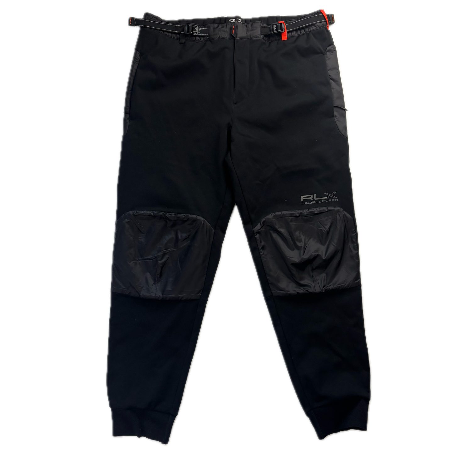 RLX Black Hybrid Trousers Fleece Lined Joggers - L