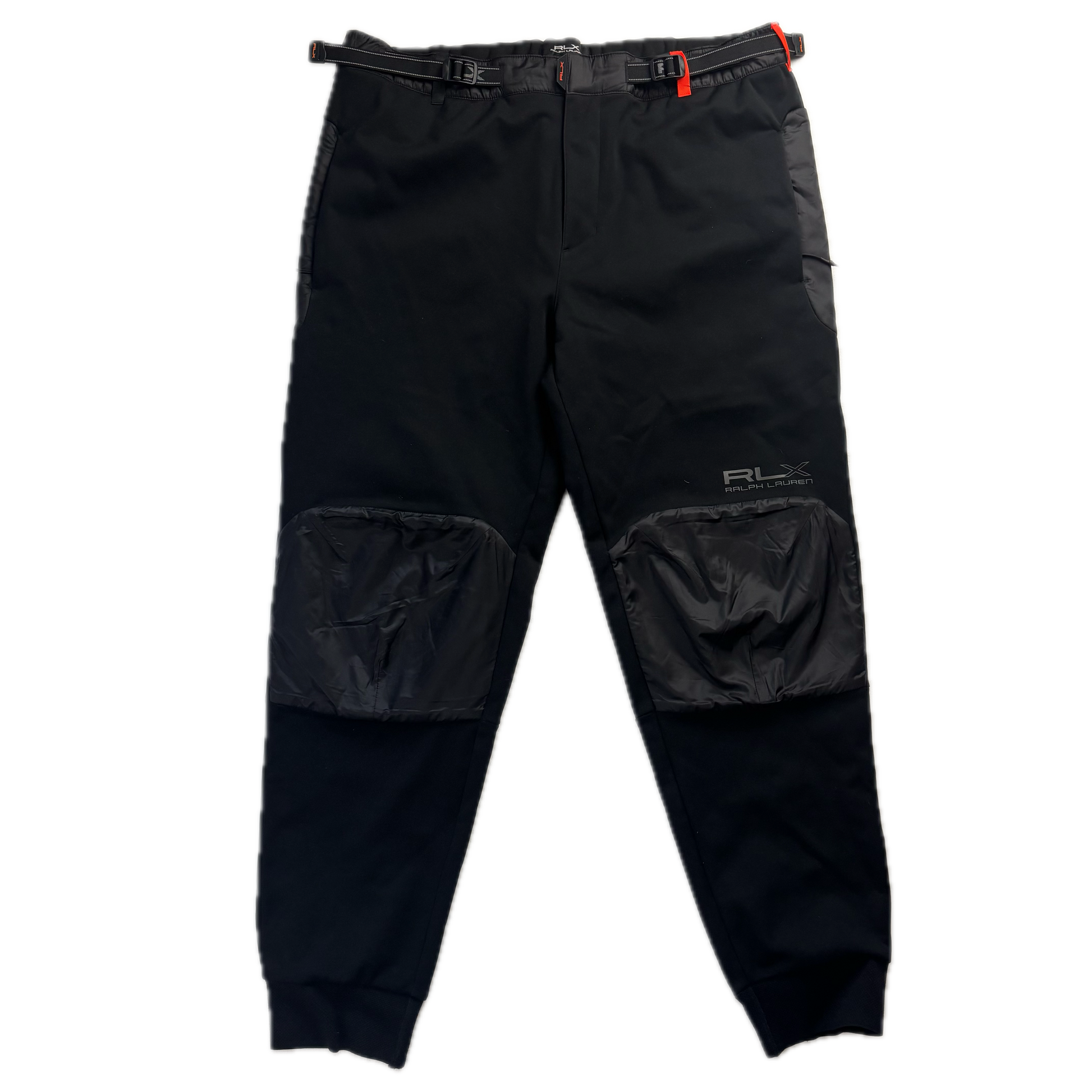 RLX Black Hybrid Trousers Fleece Lined Joggers - L