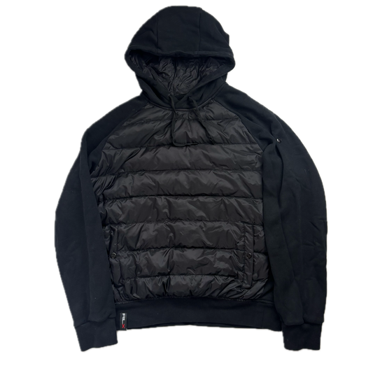 RLX Black Puffer Hoodie Hybrid - L
