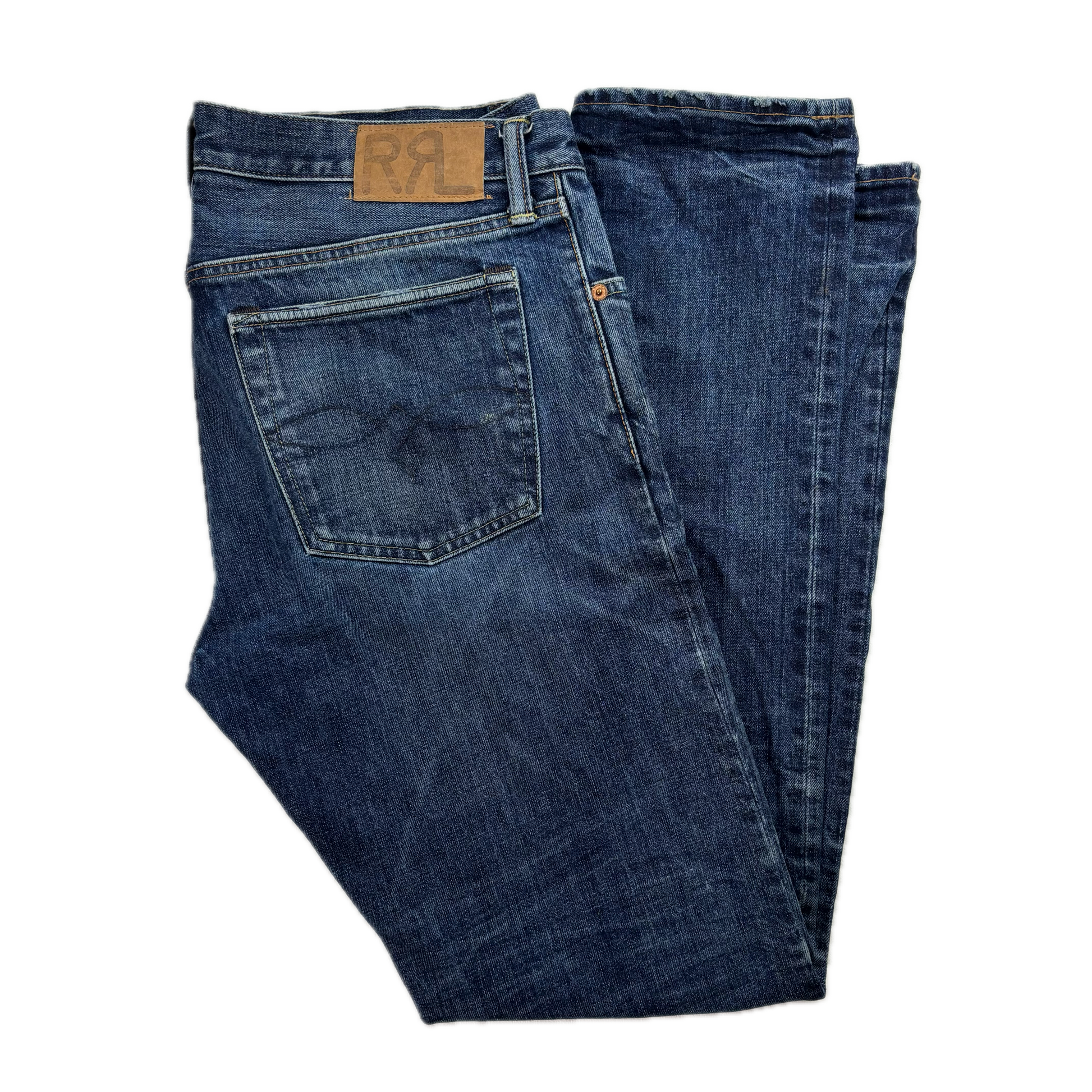 RRL Ralph Lauren Blue Jeans Narrow Slim Fit Denim - 33