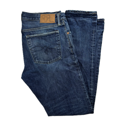 RRL Ralph Lauren Blue Jeans Narrow Slim Fit Denim - 33