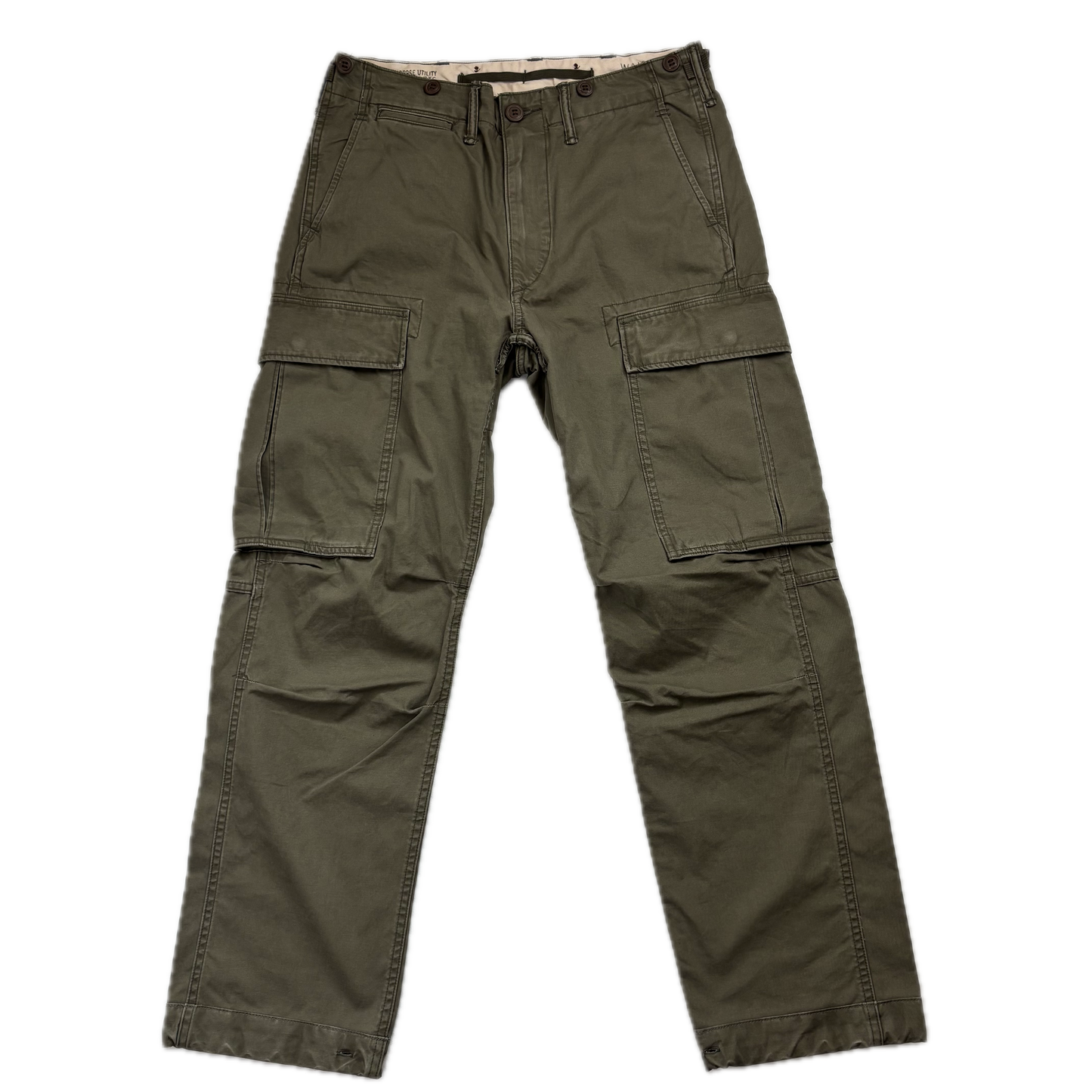RRL Ralph Lauren Dark Green Cargo Pants Utility Trouser  - 29x30