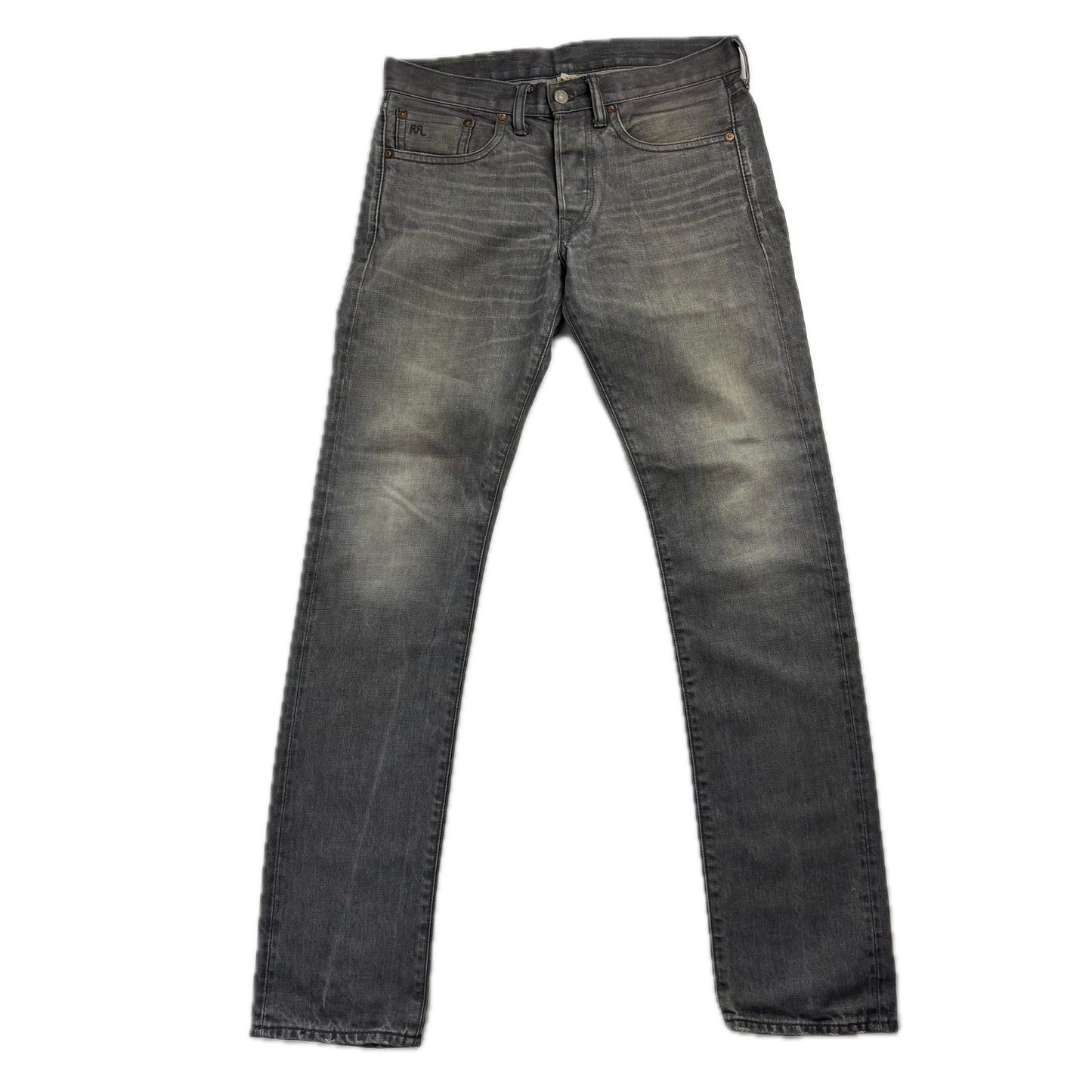 RRL Ralph Lauren Grey Jeans Slim Fit Denim - 29x32