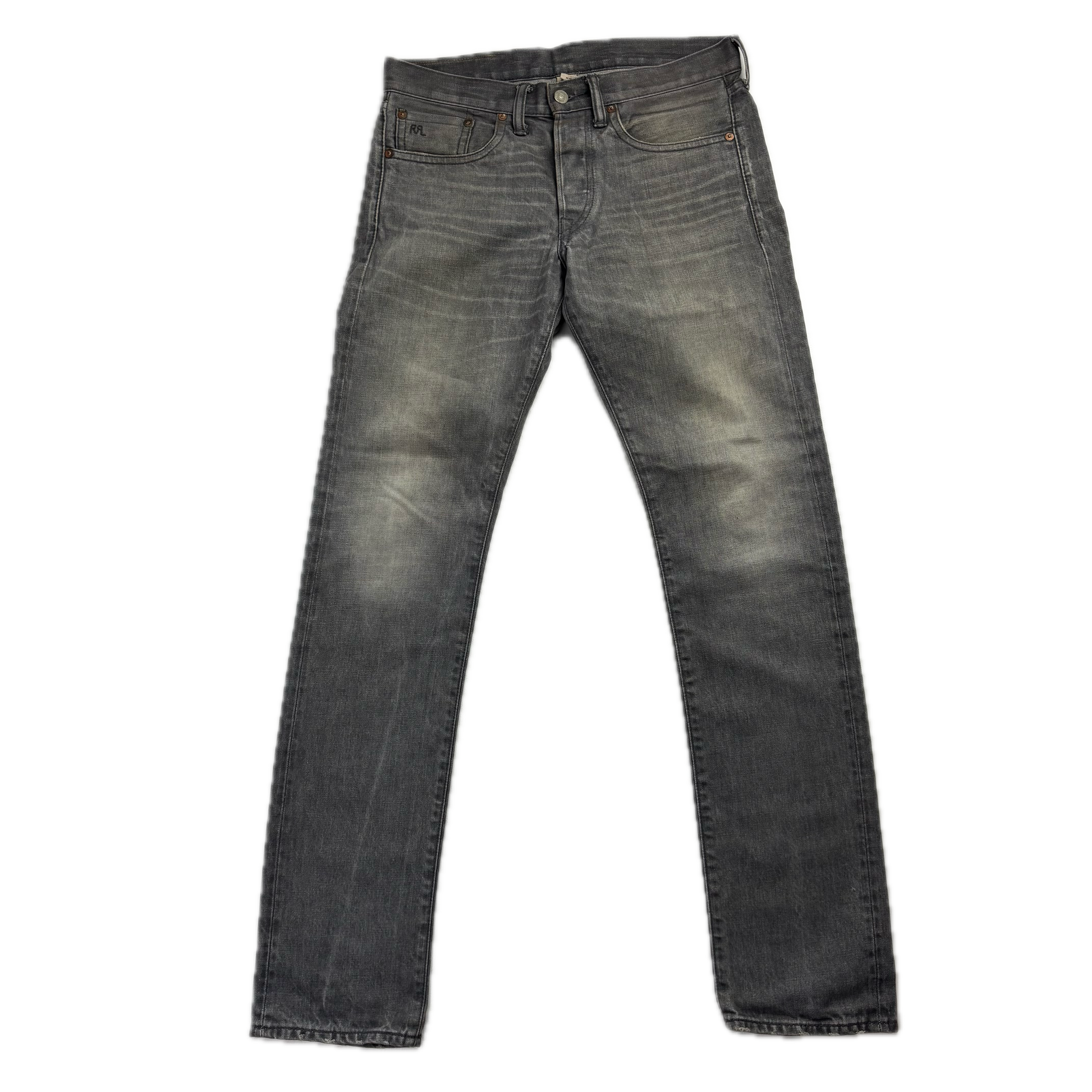 RRL Ralph Lauren Grey Jeans Slim Fit Denim - 29x32