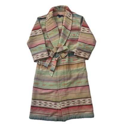 Ralph Lauren Aztec Cardigan Jacket Belted Long Indian Blanket Robe - M/L