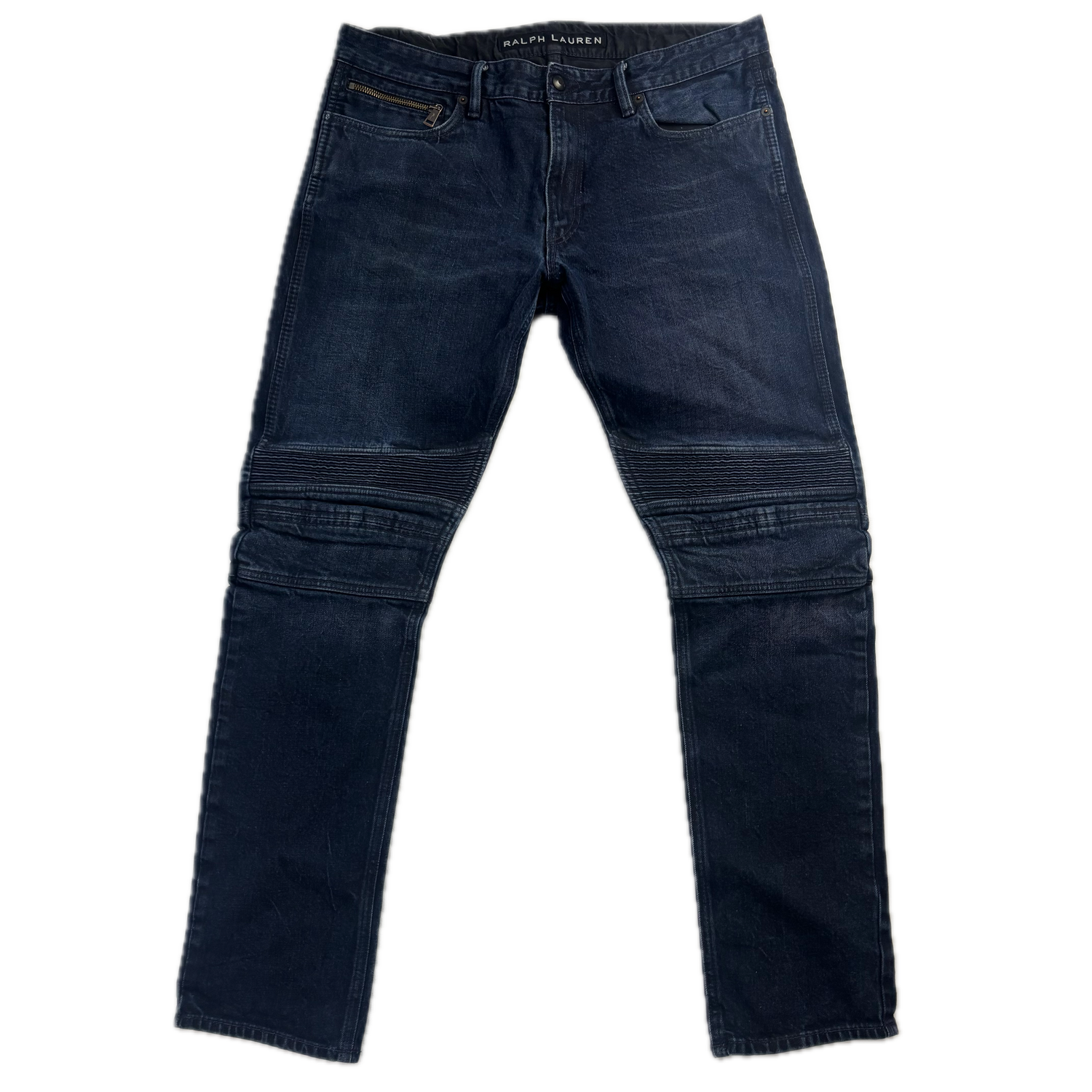 Ralph Lauren Black Label Jeans Biker Motorcycle Denim - 36x34