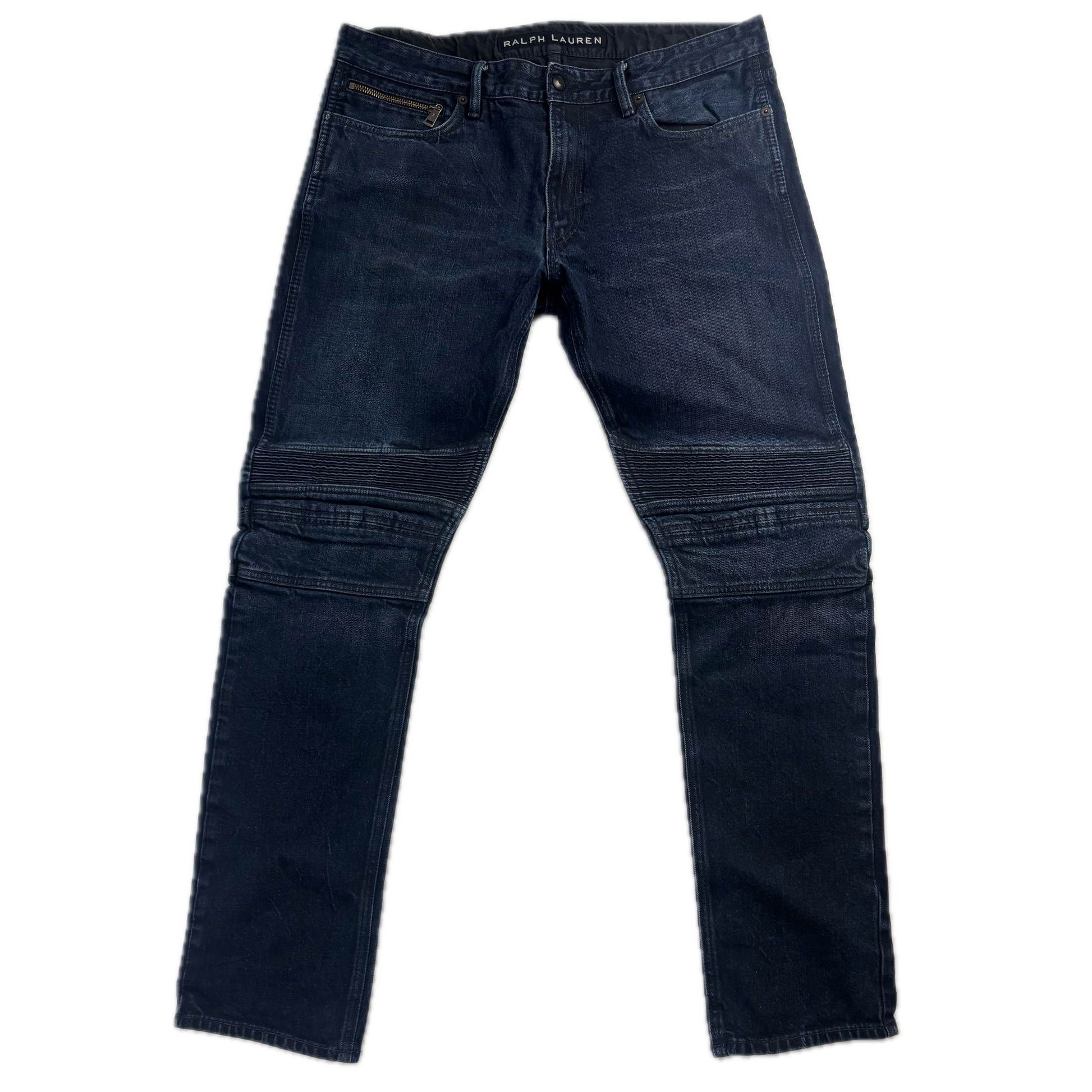 Ralph Lauren Black Label Jeans Biker Motorcycle Denim - 36x34