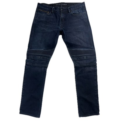 Ralph Lauren Black Label Jeans Biker Motorcycle Denim - 36x34