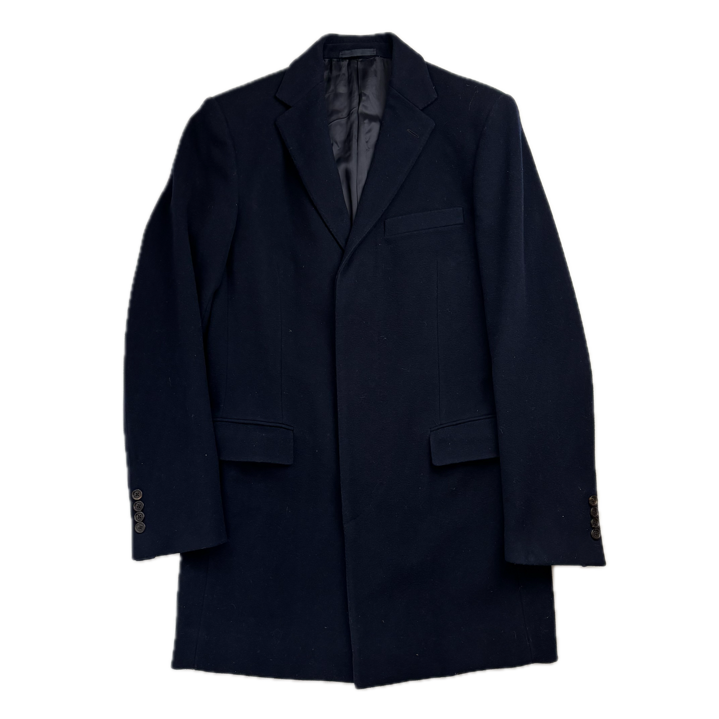 Ralph Lauren Black Label Navy Chesterfield Paddock Coat Overcoat (Cashmere) -40
