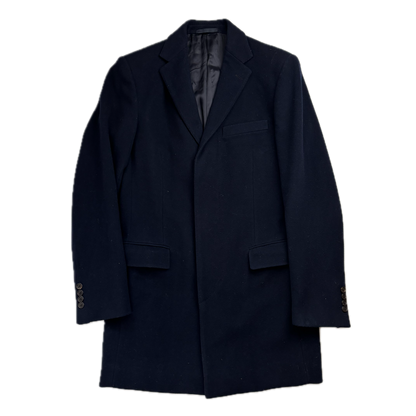 Ralph Lauren Black Label Navy Chesterfield Paddock Coat Overcoat (Cashmere) -40