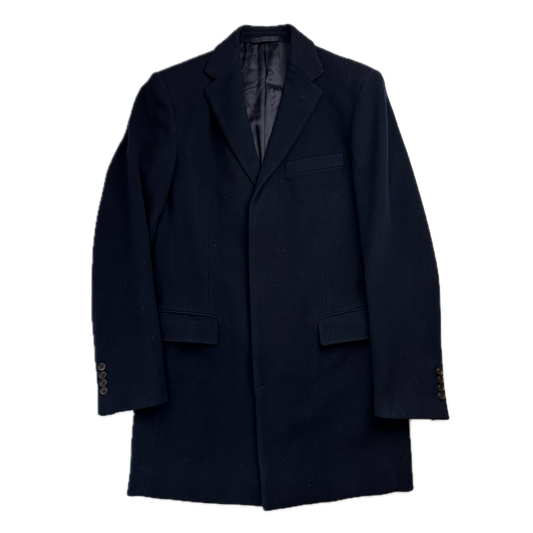 Ralph Lauren Black Label Navy Chesterfield Paddock Coat Overcoat (Cashmere) -40