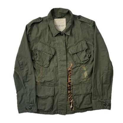 Ralph Lauren Denim & Supply Distressed Military Jacket Parka 
