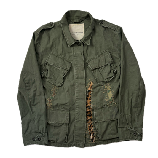 Ralph Lauren Denim & Supply Distressed Military Jacket Parka 