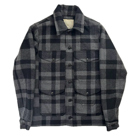 Ralph Lauren Denim Supply Grey Mackinaw Jacket Wool Buffalo Plaid - S
