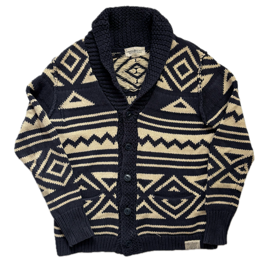 Ralph Lauren Denim & Supply Navy Beige Aztec Cardigan - S
