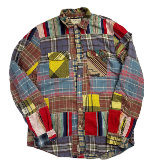 Ralph Lauren Denim & Supply Patchwork Aztec Check Shirt - L