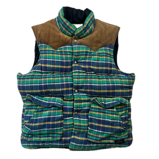 Ralph Lauren Denim & Supply Plaid Brushed Cotton Western Gilet - L