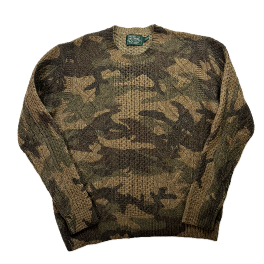Ralph Lauren Polo Country Camo Cable Knit Jumper (Wool) - L