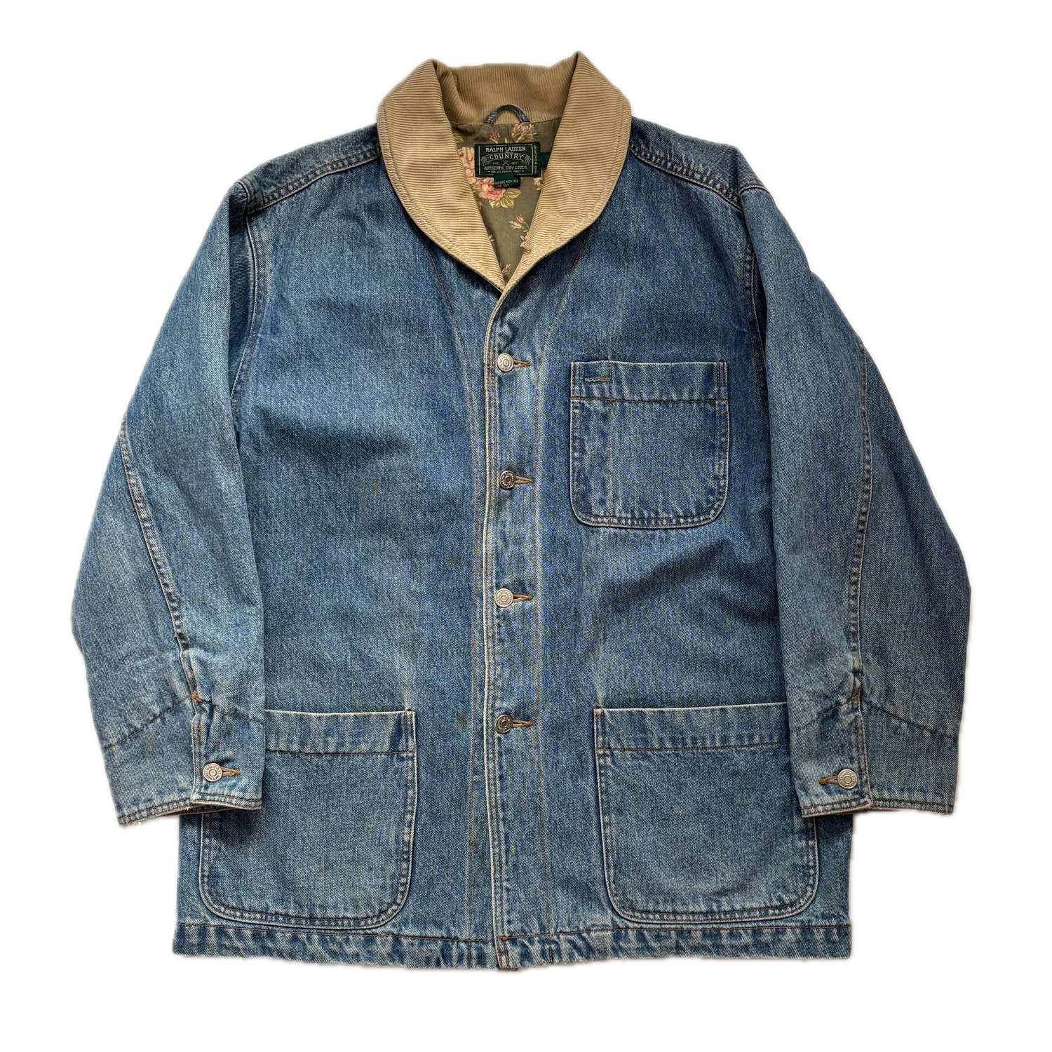 Ralph Lauren Polo Country Denim Chore Coat - M
