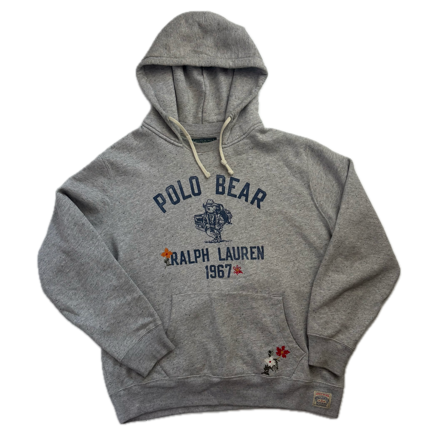 Ralph Lauren Polo Country Grey Bear Hoodie - L