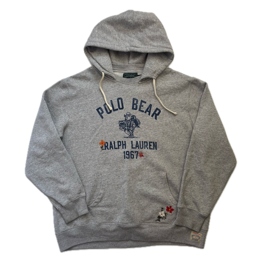 Ralph Lauren Polo Country Grey Bear Hoodie - XL