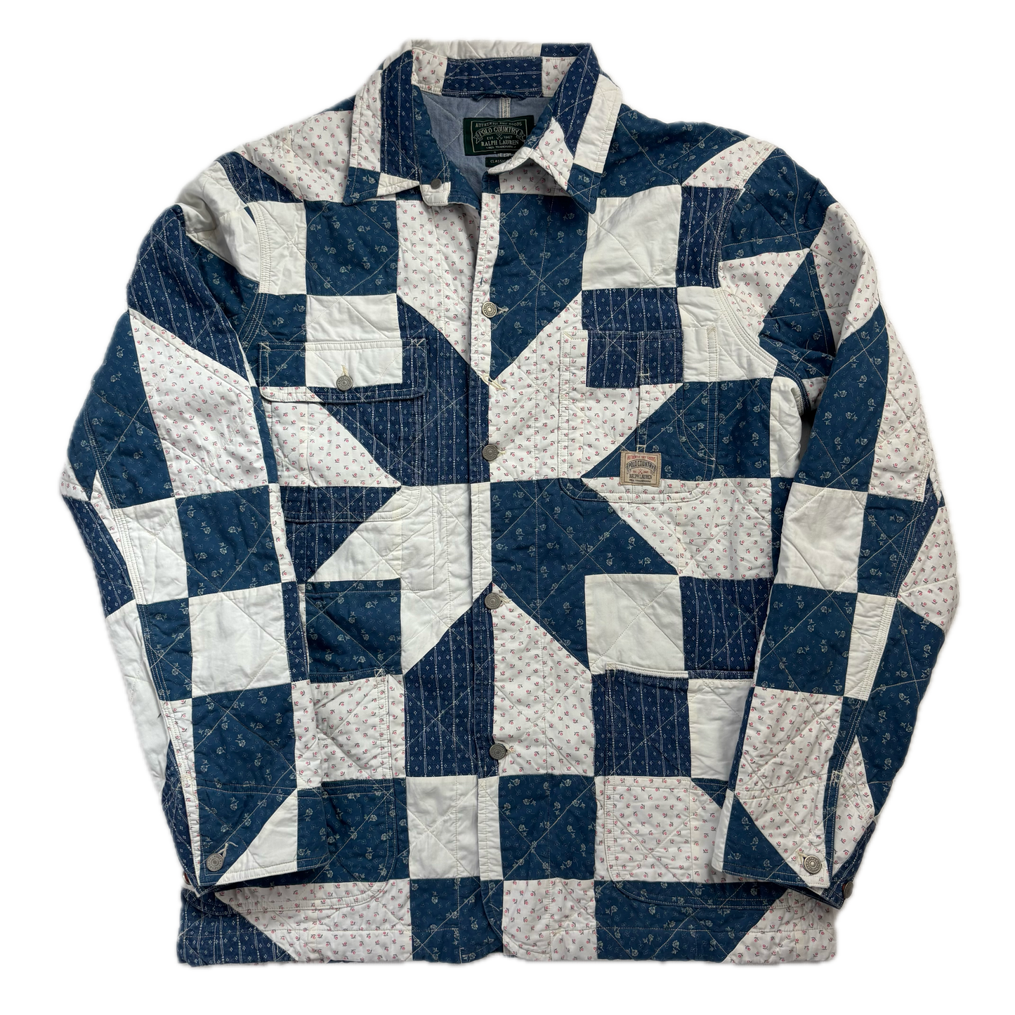 Ralph Lauren Polo Country Patchwork Quilted Barn Jacket - M