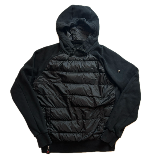 Ralph Lauren RLX Black Puffer Hoodie Hybrid - S