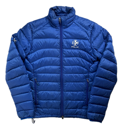 Ralph Lauren RLX Blue Lightweight Puffer Jacket Down Coat  - S