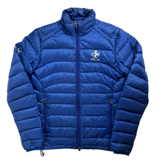 Ralph Lauren RLX Blue Lightweight Puffer Jacket Down Coat  - S
