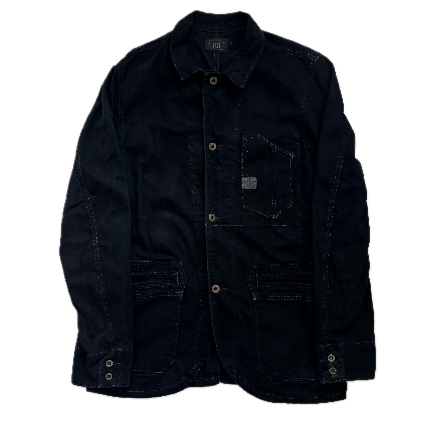 Ralph Lauren RRL Black Utility Chore Jacket - M