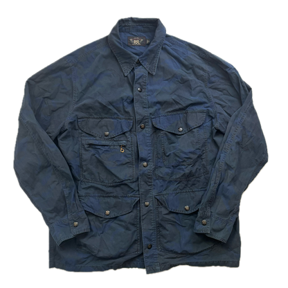 Ralph Lauren RRL Navy Camo Utility Military Jacket - M