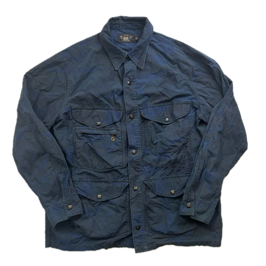 Ralph Lauren RRL Navy Camo Utility Military Jacket - M