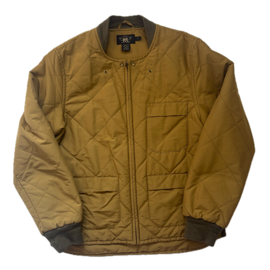Ralph Lauren RRL Tan Quilted Military Jacket - M
