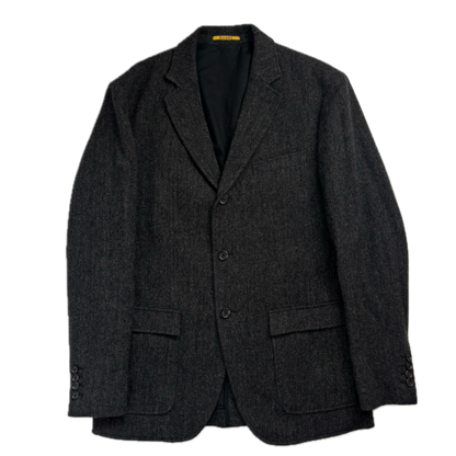 Ralph Lauren Rugby Dark Grey Herringbone Blazer (Wool) - 40R