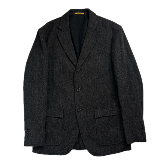 Ralph Lauren Rugby Dark Grey Herringbone Blazer (Wool) - 40R