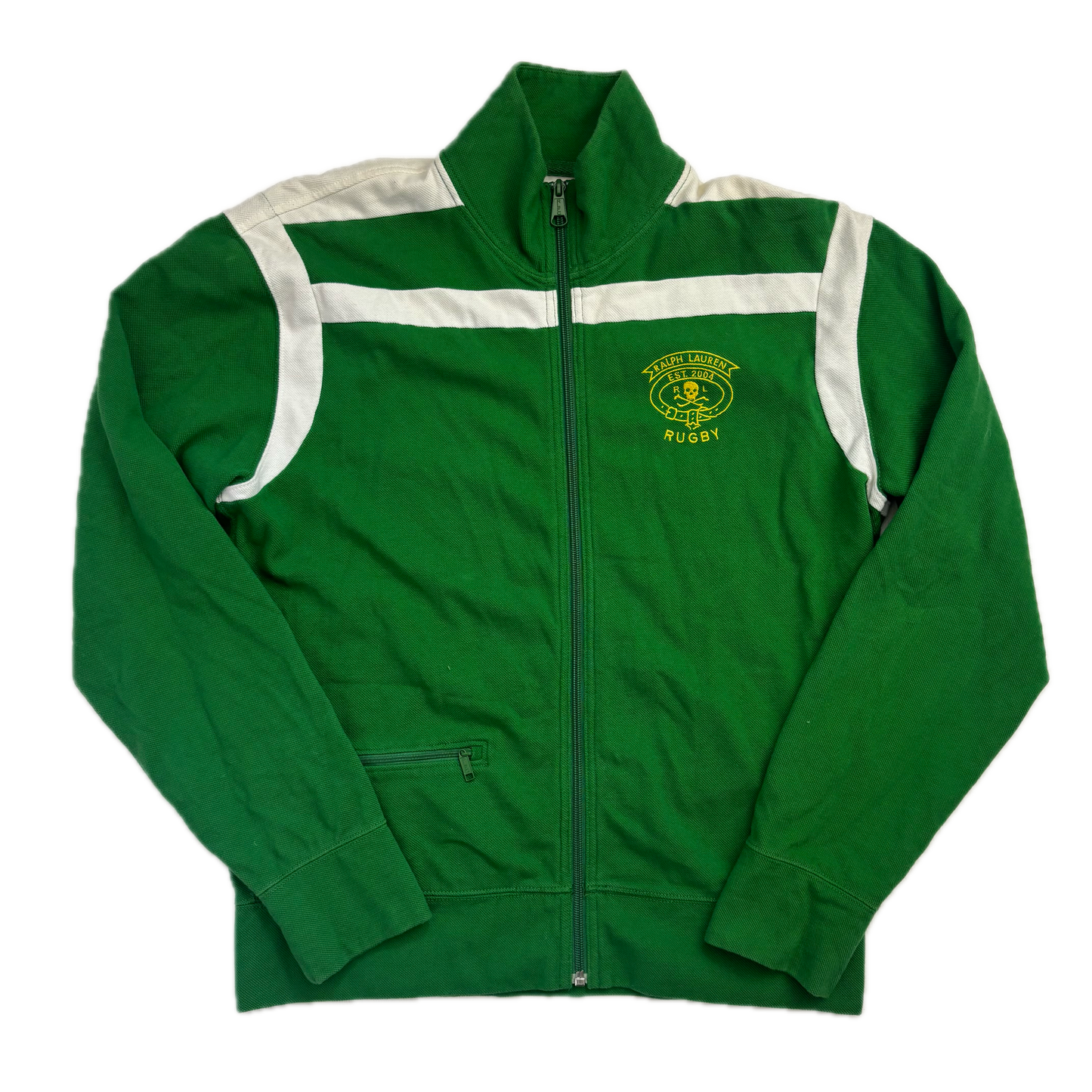 Ralph Lauren Rugby Green Track Jacket - M
