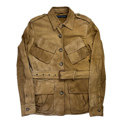 Ralph Lauren Suede Safari Jacket Belted - S