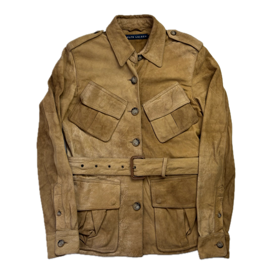 Ralph Lauren Suede Safari Jacket Belted - S