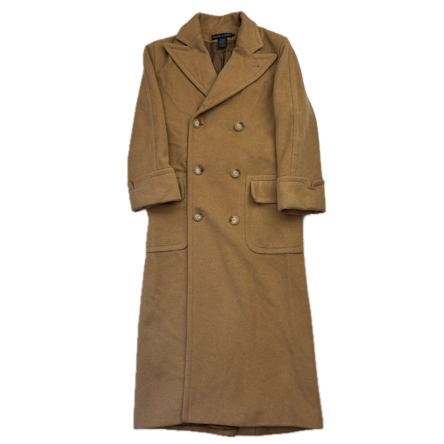 Ralph Lauren The Polo Coat Camel Hair Double Breasted Overcoat - 4