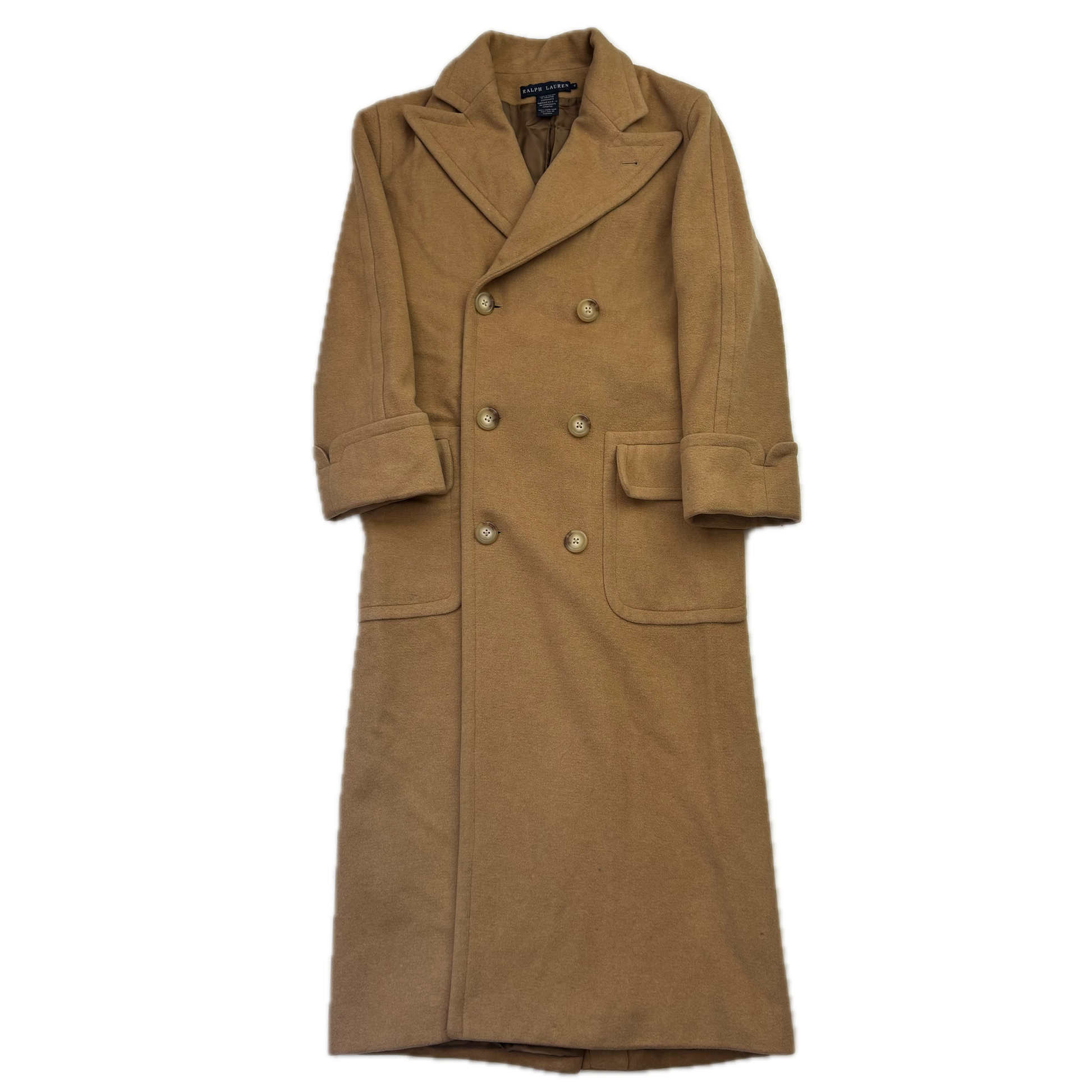 Ralph Lauren The Polo Coat Camel Hair Double Breasted Overcoat - 4